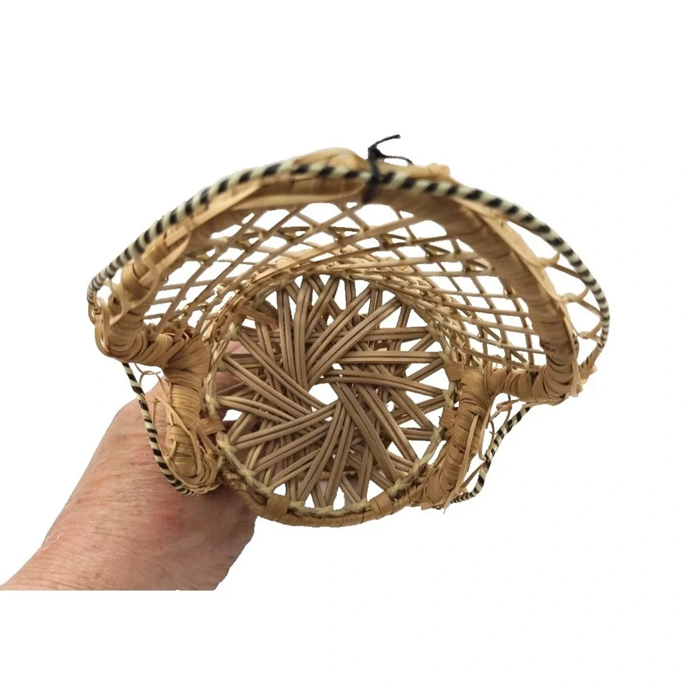 Vintage Wicker Peacock Fan Back‎ Rattan Chair 9